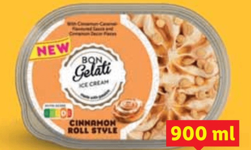 Bon Gelati Sladoled cinammon roll style 900 ml - Akcija u trgovini Lidl