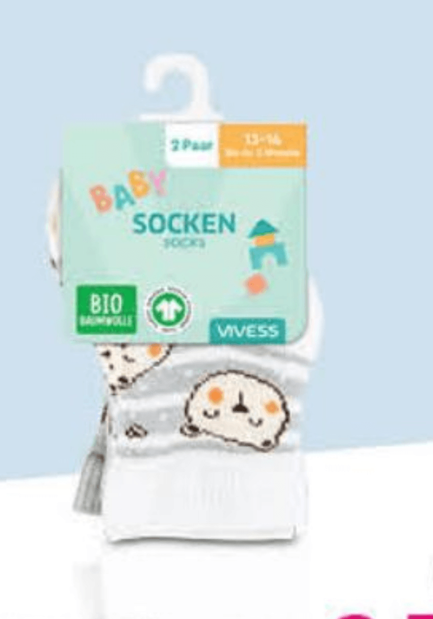 VIVESS Čarapice za bebe 2 kom - Akcija u trgovini Bipa
