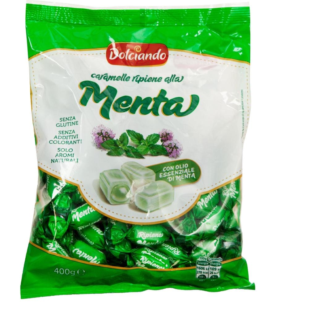 Bomboni s punjenjem od mente Dolciando 400 g - Akcija u trgovini Eurospin