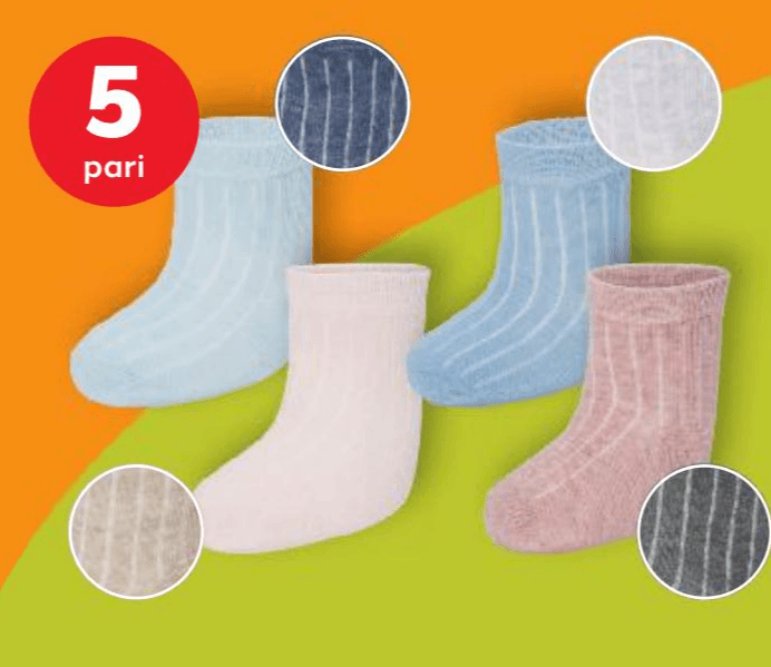Lupilu Čarape za bebe 5 pari Akcija u trgovini Kaufland