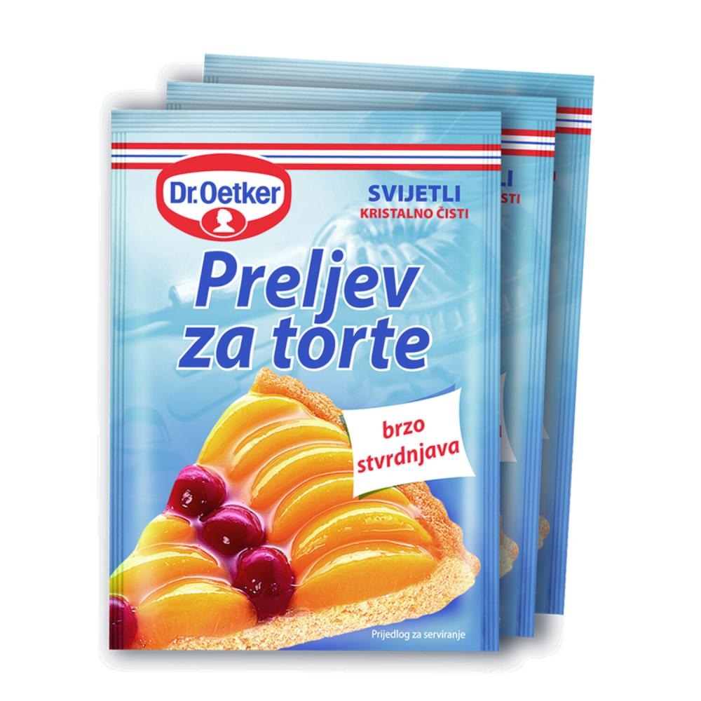 Preljev za torte Dr.Oetker 3x12 g - Akcija u trgovini KTC