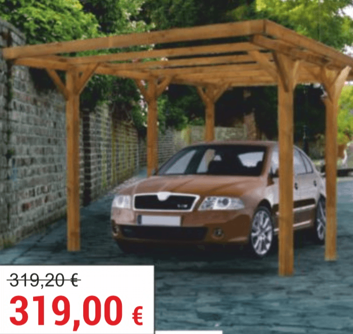 Nadstrešnica za automobil 304x517x235 cm - Akcija u trgovini Merkury