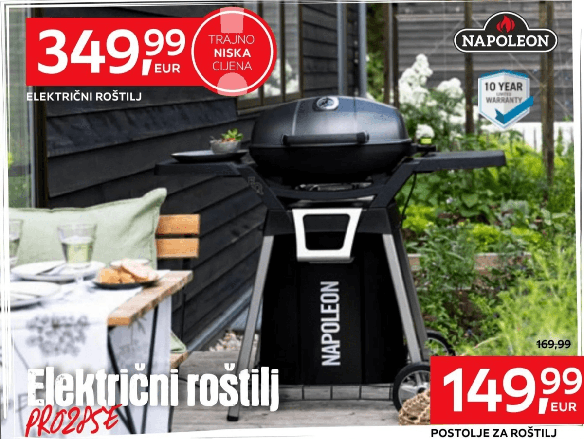 Postolje za roštilj NAPOLEON - Akcija u trgovini Lesnina