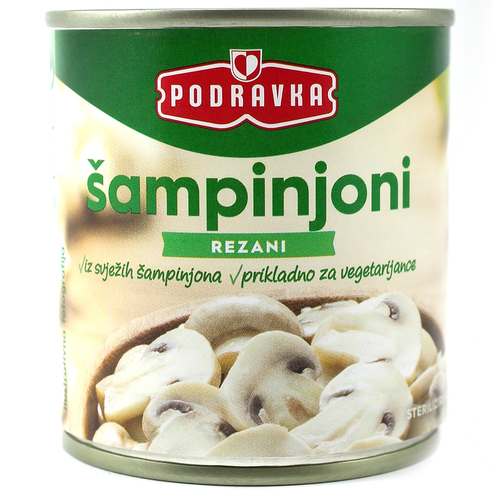PODRAVKA Šampinjoni rezani 200 g - Akcija u trgovini Ribola