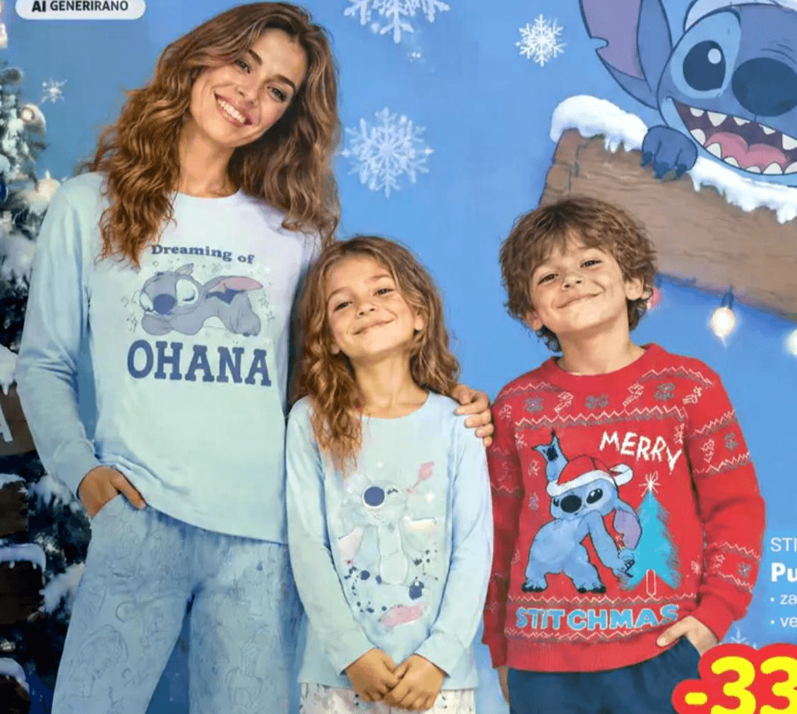 Stitch pidžama Akcija u trgovini Plodine