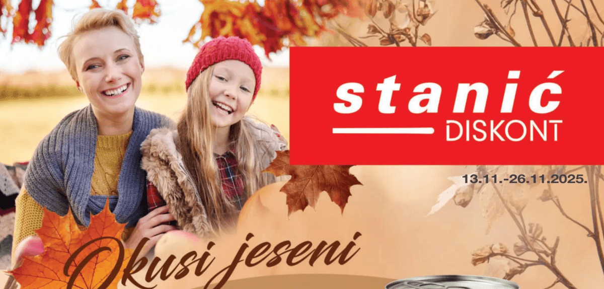 Stanić Diskont katalog Akcijska ponuda od 13.11. do 26.11.2025