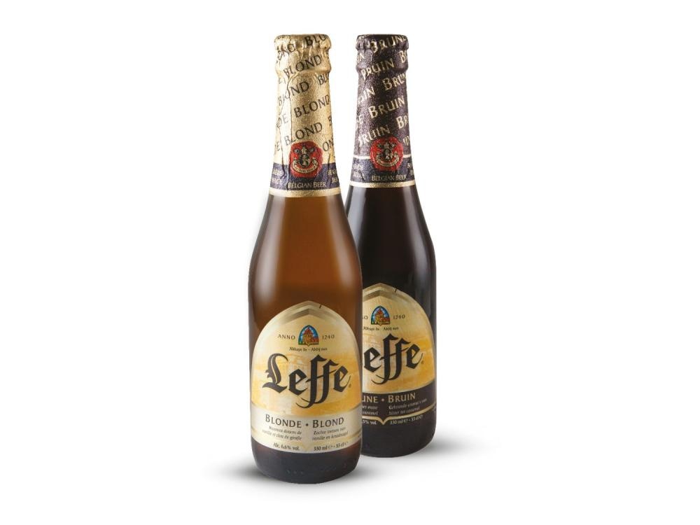 Leffe Blond ili brown pivo 0.33 l - Akcija u trgovini Lidl