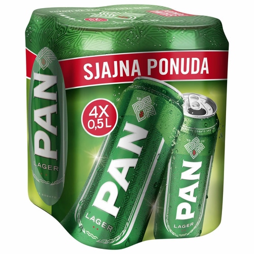 Pan PIVO 4 x 0,5 l - Akcija u trgovini Studenac