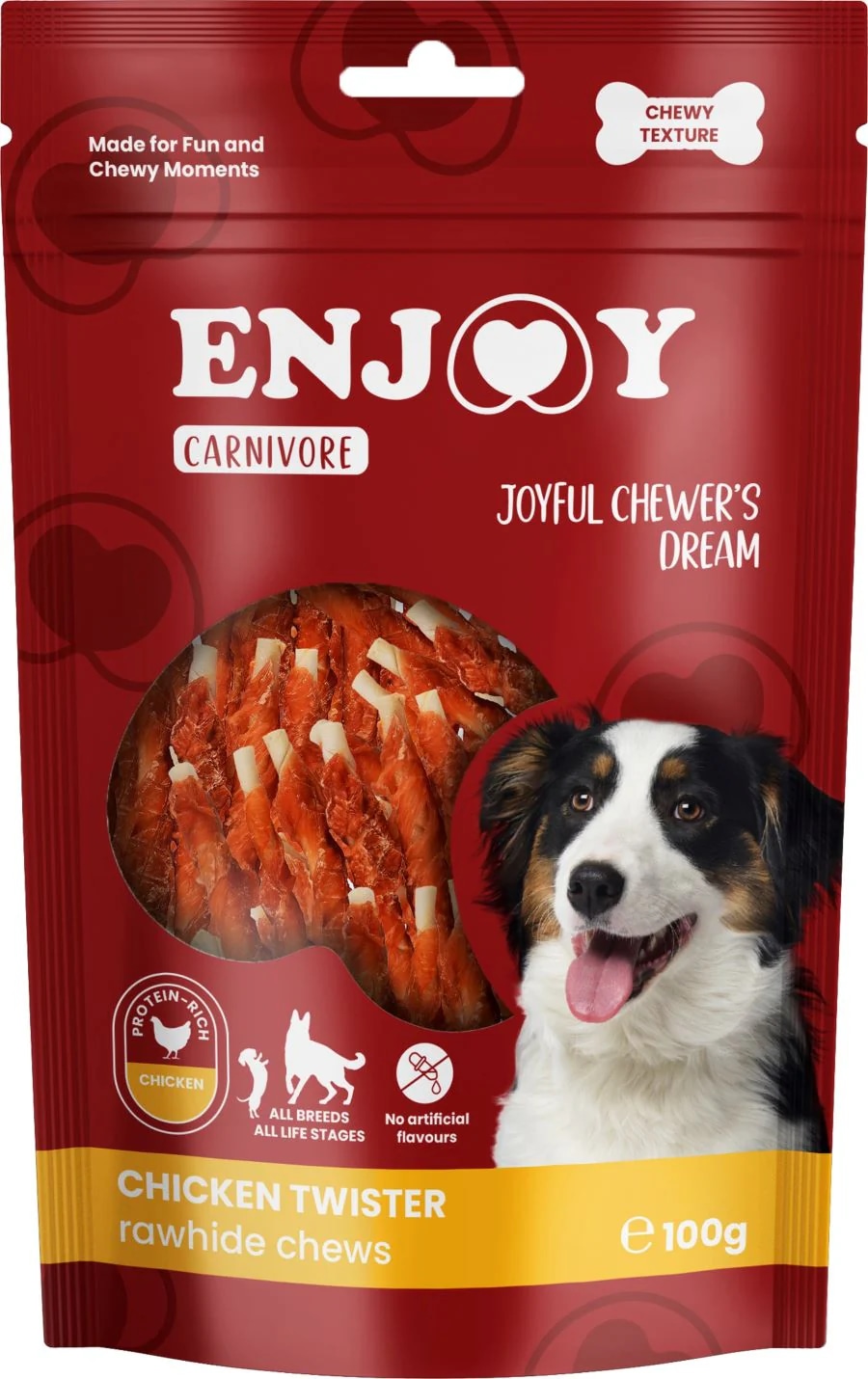 Enjoy Carnivore Twister Rawhide 100g - Akcija u trgovini Pet Centar