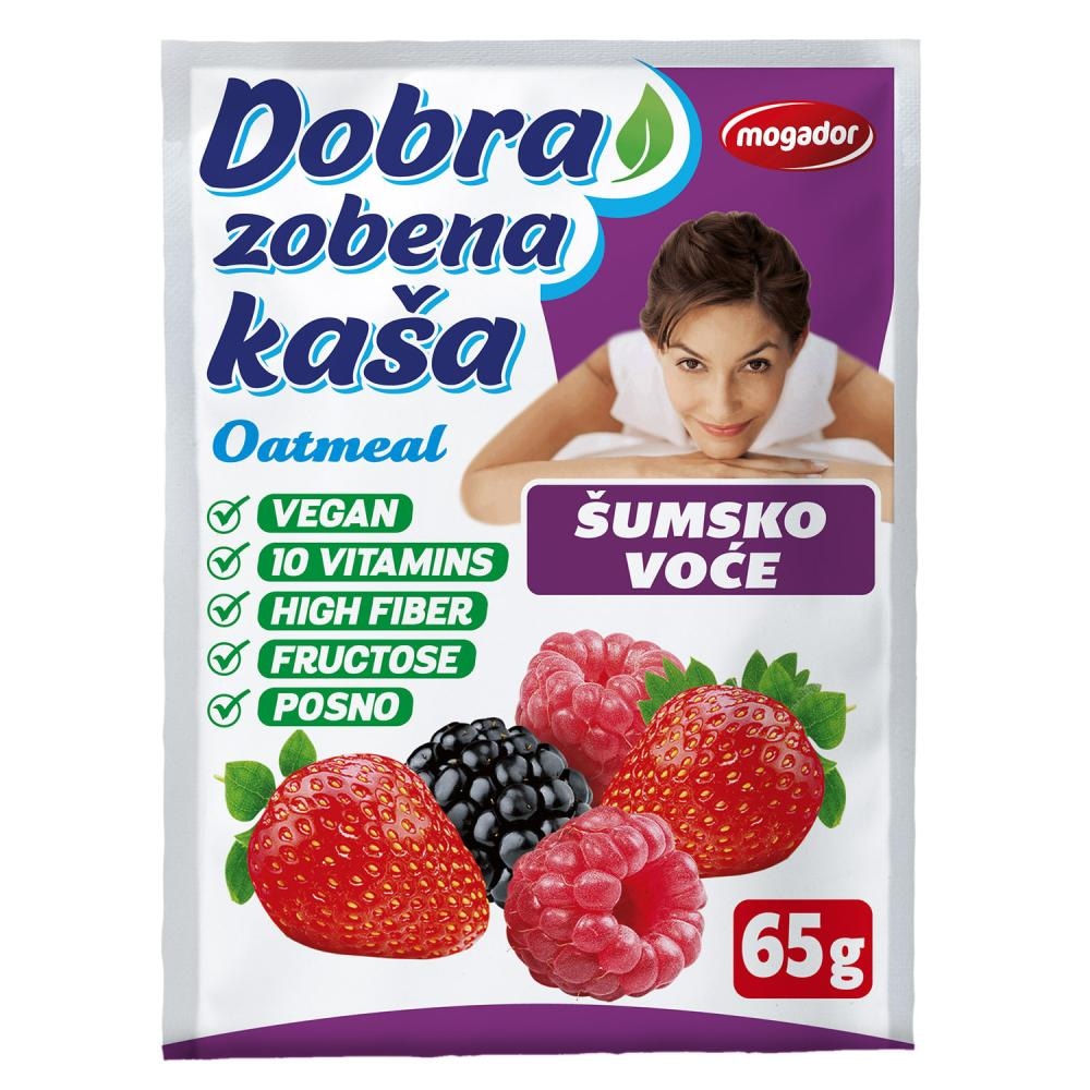 Dobra zobena kaša šumsko voće 65g Akcija u trgovini Bipa