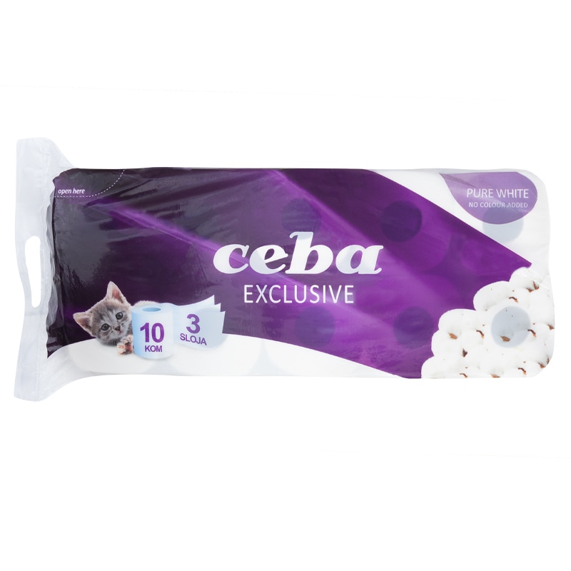 Ceba Toaletni papir Exclusive 10 rola - Akcija u trgovini NTL