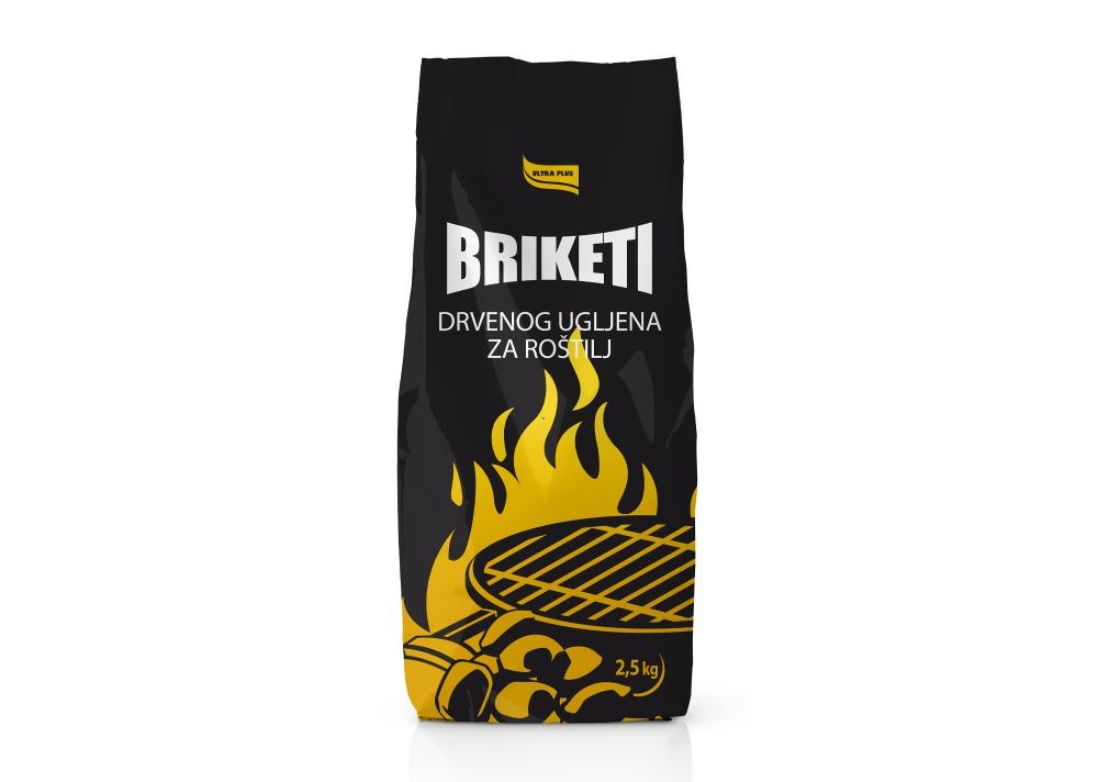 Ultra Plus Briketi za roštilj 2,5 kg - Akcija u trgovini Ribola