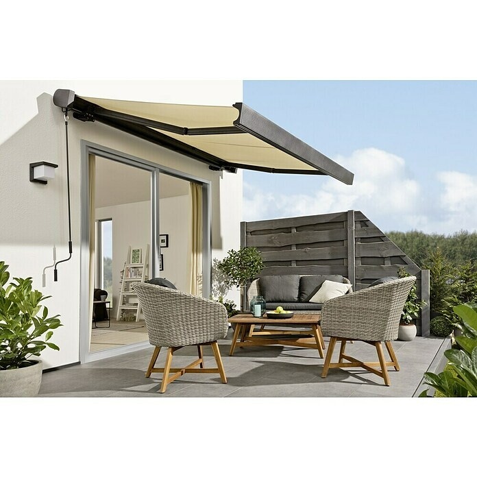 Kazetna tenda 'Crudo' š 500 x d 300 cm, maks. površina 15 m² - Akcija u trgovini Bauhaus