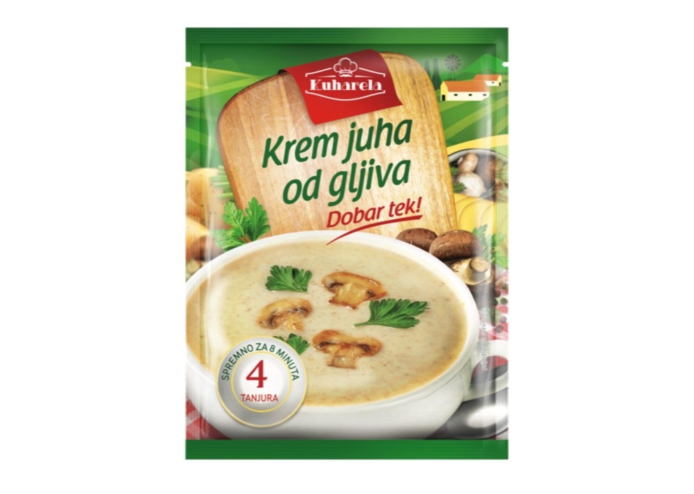 KUHARELA Krem juha od gljiva 70 g - Akcija u trgovini Ribola