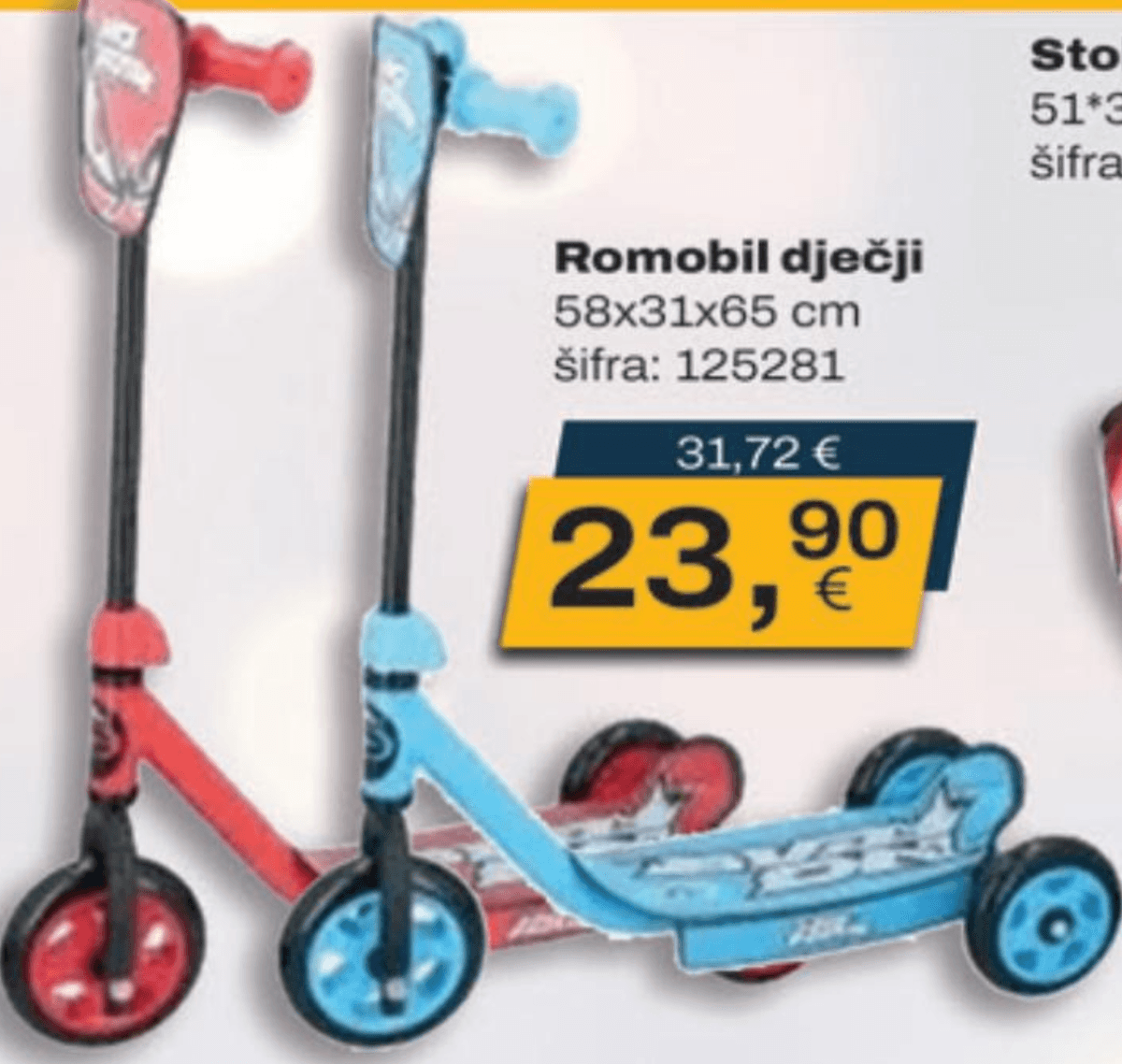 Romobil dječji - Akcija u trgovini Vinkoprom