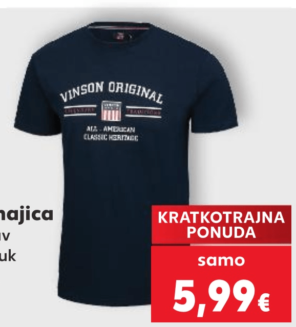 Muška majica VINSON - Akcija u trgovini Kaufland