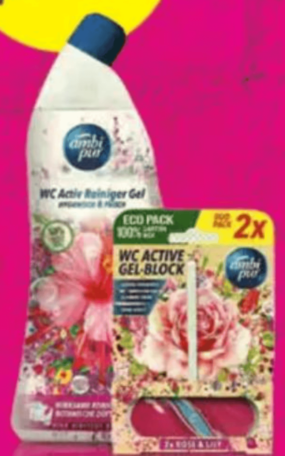 Ambi Pur Duo Pack WC gel+osvježivač 750 ml + 2x45 g - Akcija u trgovini Bipa