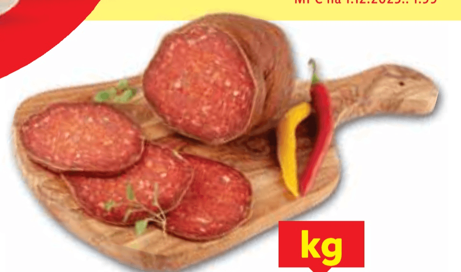OPG BRČIĆ Suha domaća kobasica cca 500 g - Akcija u trgovini Lidl