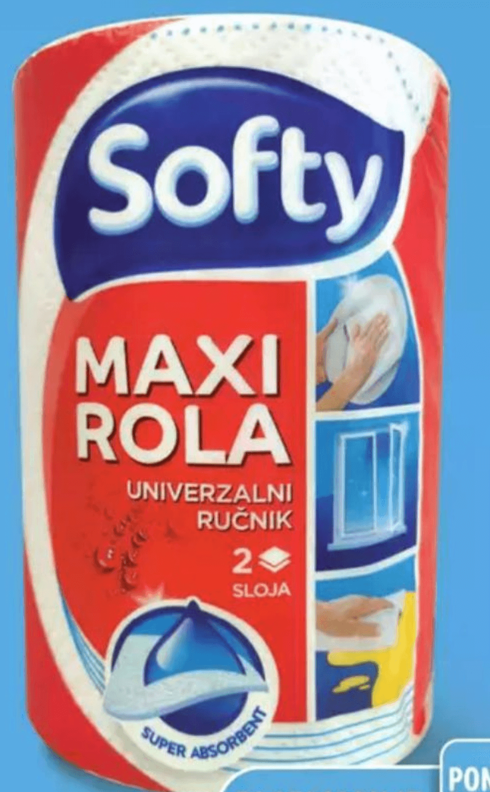 Softy Papirnati ručnik 1 rola (135 listića) - Akcija u trgovini Plodine