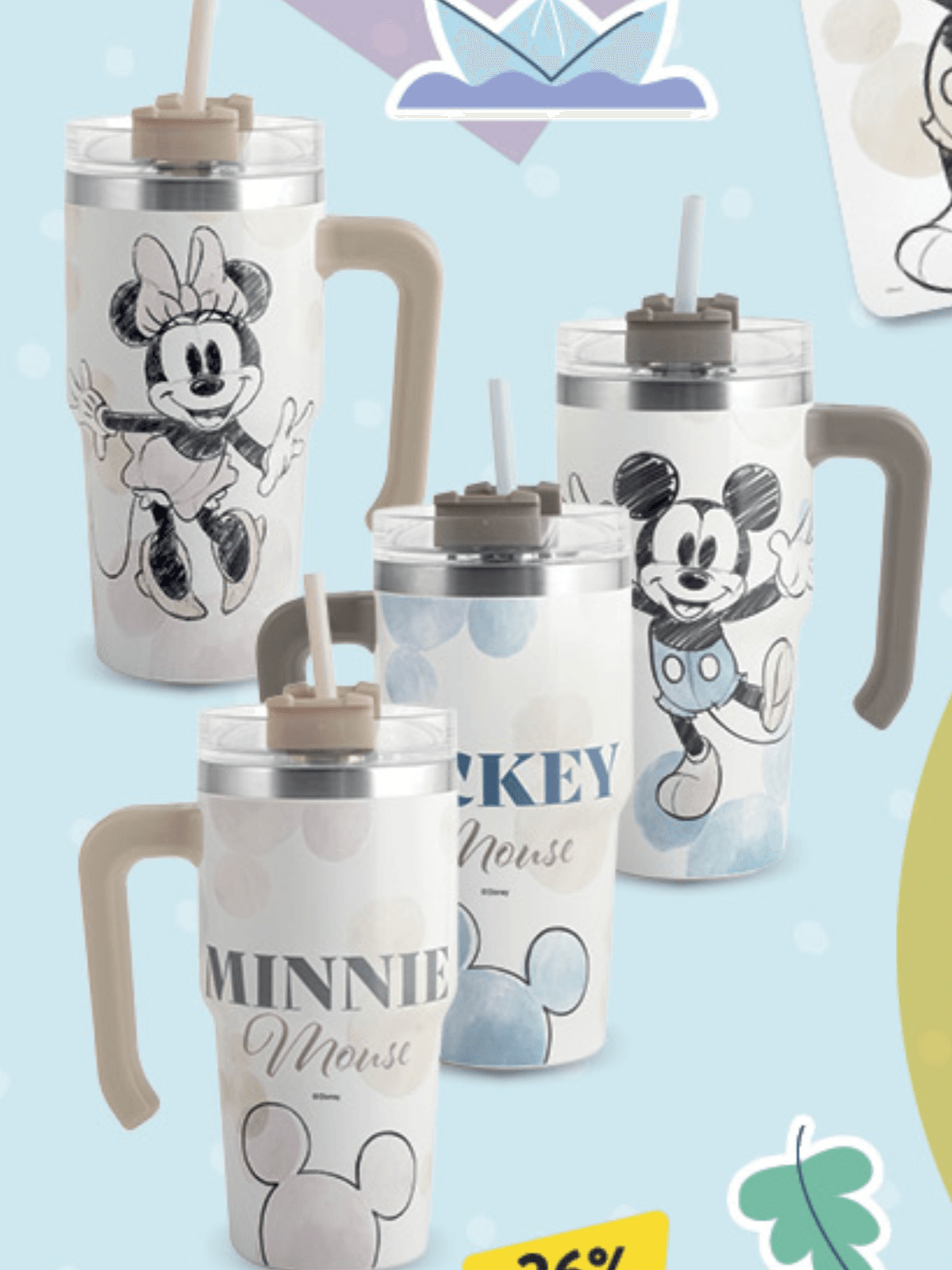 Disney termos šalica Minnie, Mickey 0,6l, 1 kom - Akcija u trgovini Konzum