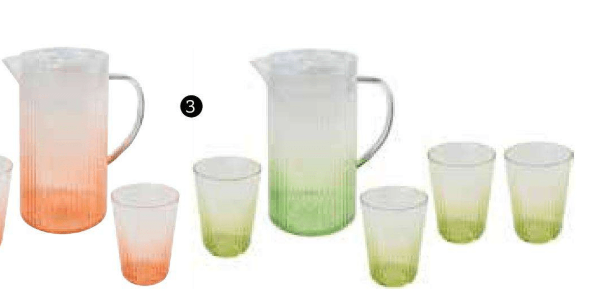 Set 5/1, vrč i 4 čaše 5/1 - Akcija u trgovini Lesnina