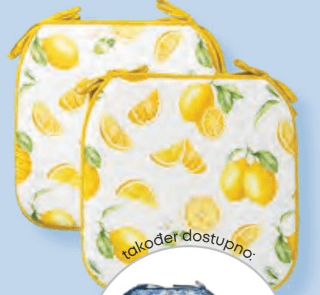 Komplet 2 jastuka za stolice 2 kom - Akcija u trgovini Pepco