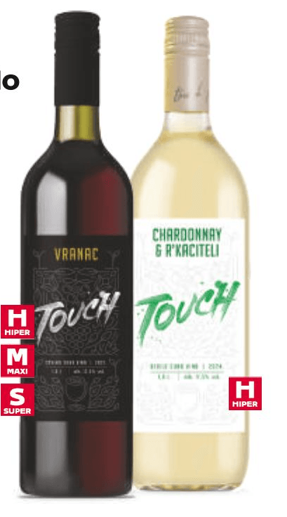 Vranac ili Merlot, Touch Vino crno 1 L - Akcija u trgovini Tommy