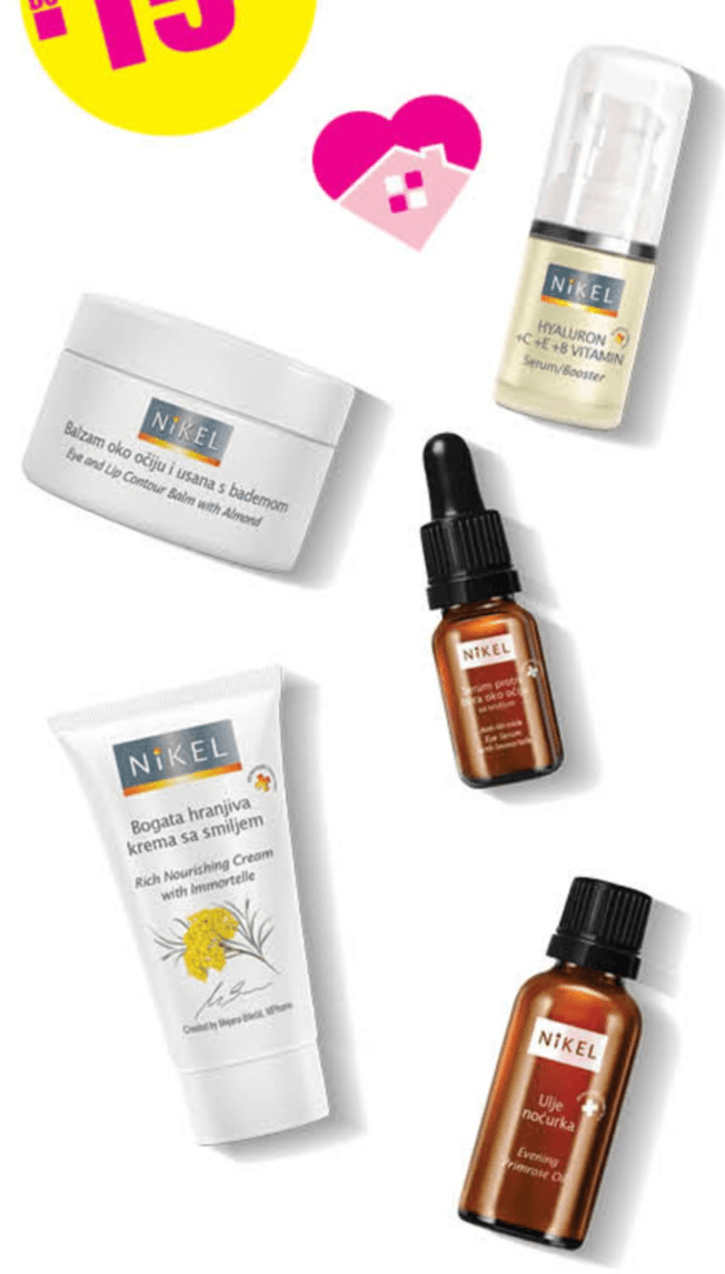 Odabrani NIKEL proizvodi za njegu lica - Akcija u trgovini Bipa