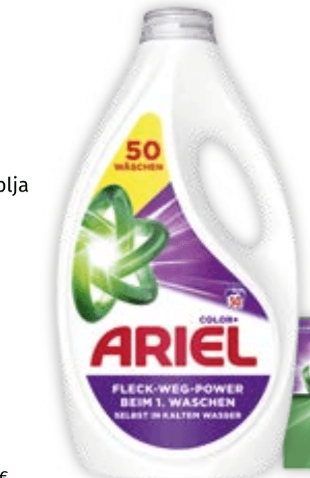 ARIEL sredstvo za pranje rublja prašak 45 pranja 2,25 kg, tekuće 50 pranja 2,25 L ili All-in-1 Pods 38 kom - Akcija u trgovini Mueller