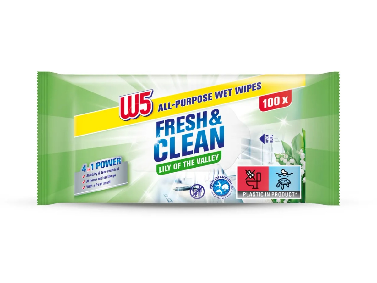W5 Vlažne maramice za čišćenje XXL 100 kom - Akcija u trgovini Lidl