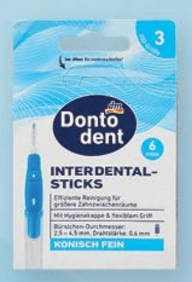 Dontodent interdentalne četkice s drškom 6 kom. - Akcija u trgovini Dm