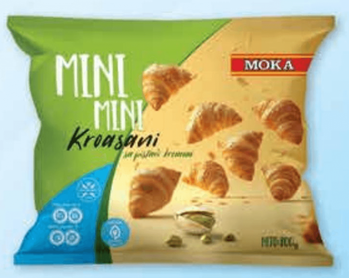 Moka Mini kroasan sa pistacio kremom 800 g - Akcija u trgovini Trgovina Krk