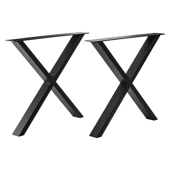 Nogice za stol 'Pur Internal Black Edition' 2 kom., d 70 x š 10 x v 72,3 cm Akcija u trgovini Bauhaus