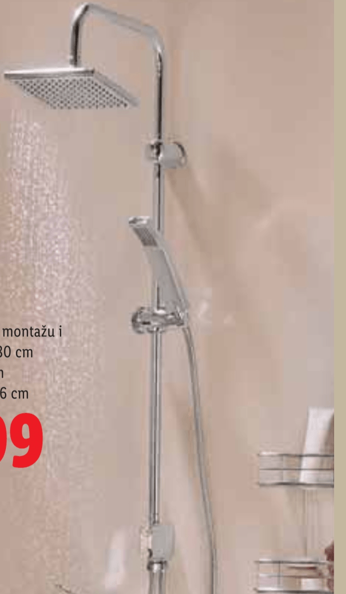 LIVARNO Set za tuš - Akcija u trgovini Lidl