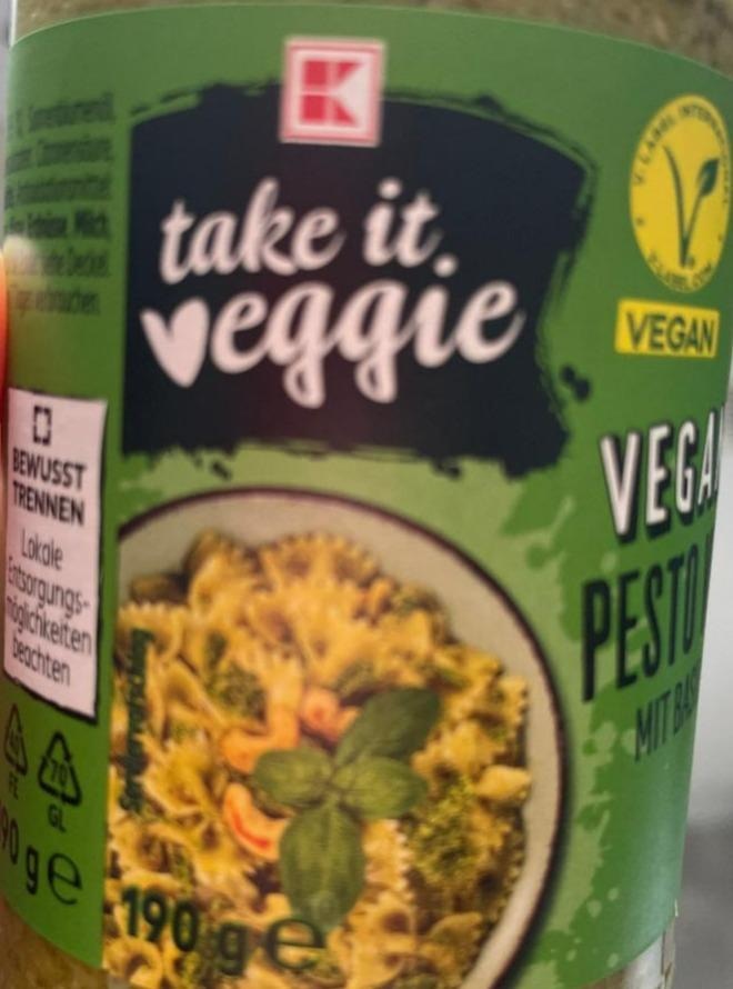Pesto Basilico 190 g take it veggie - Akcija u trgovini Kaufland