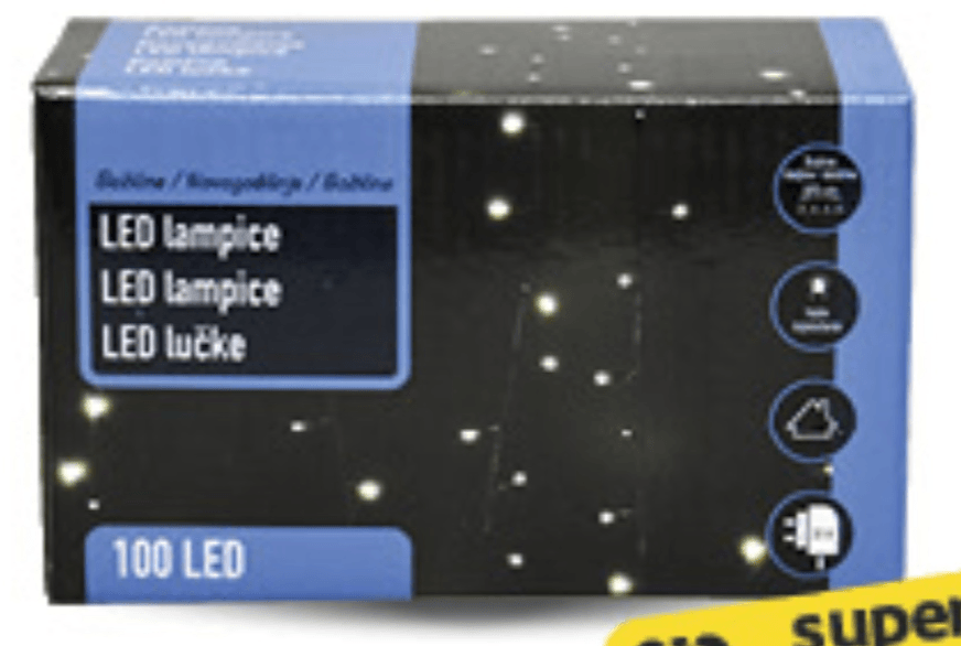 LED lampice 100 lampica - Akcija u trgovini Konzum