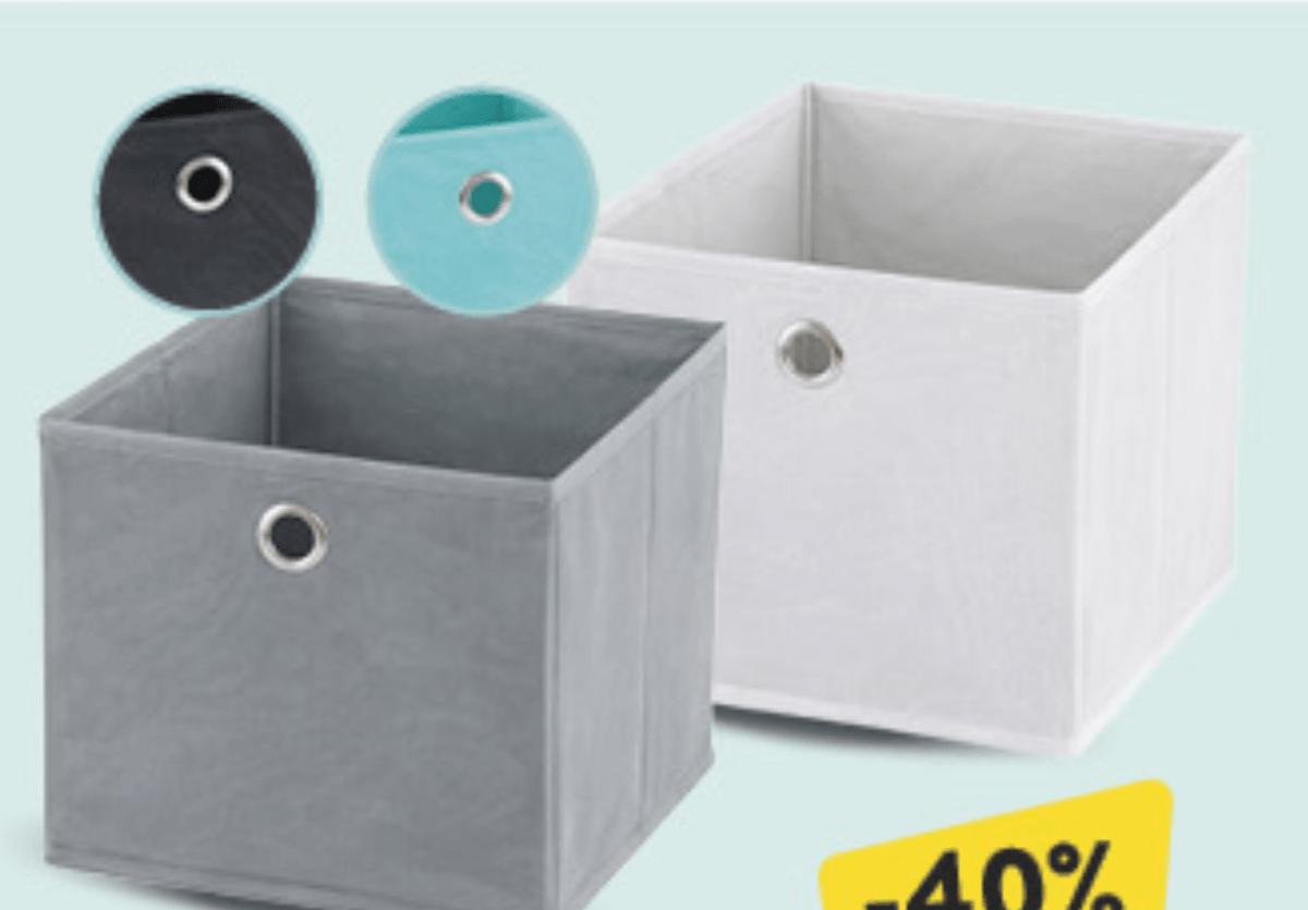 Kutija za odlaganje dim.: 30x30x30cm - Akcija u trgovini Konzum