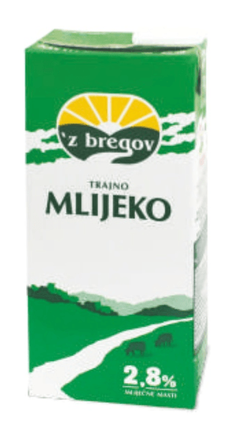 'z bregov Trajno mlijeko 1 L Vindija - Akcija u trgovini Tommy