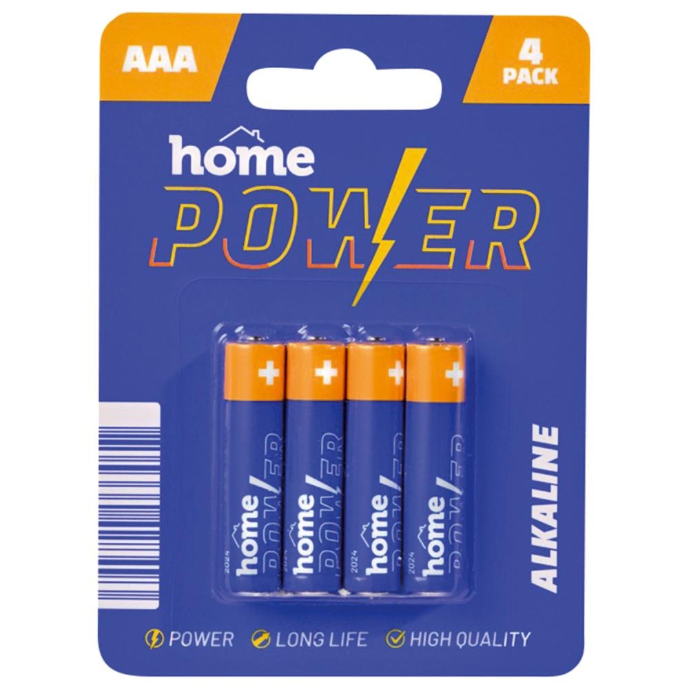Home baterije AAA alkalne 4/1 pak - Akcija u trgovini Konzum