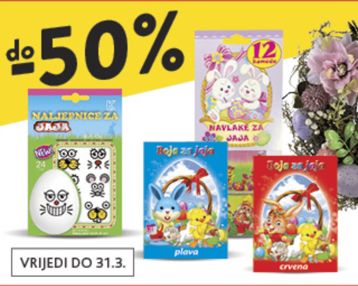Odabrani uskrsni asortiman - Akcija u trgovini Konzum