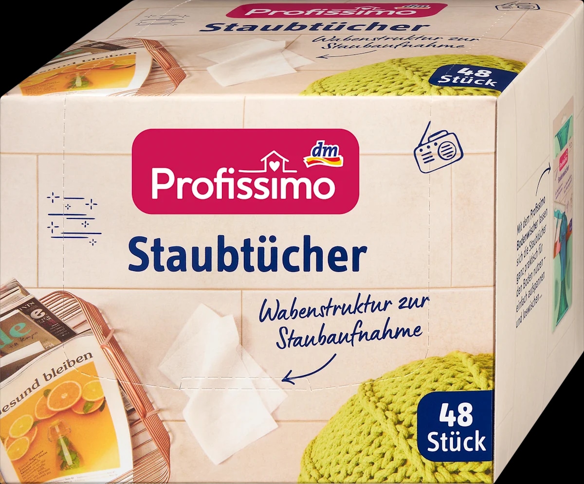 Profissimo suhe krpice za brisanje prašine 48 kom. - Akcija u trgovini Dm
