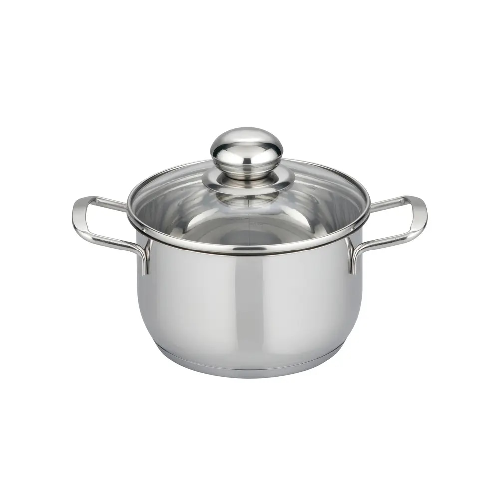 Lonac sa staklenim poklopcem fi 16 cm, 1,6 l, 1 kom Brillant Plus - Akcija u trgovini NTL