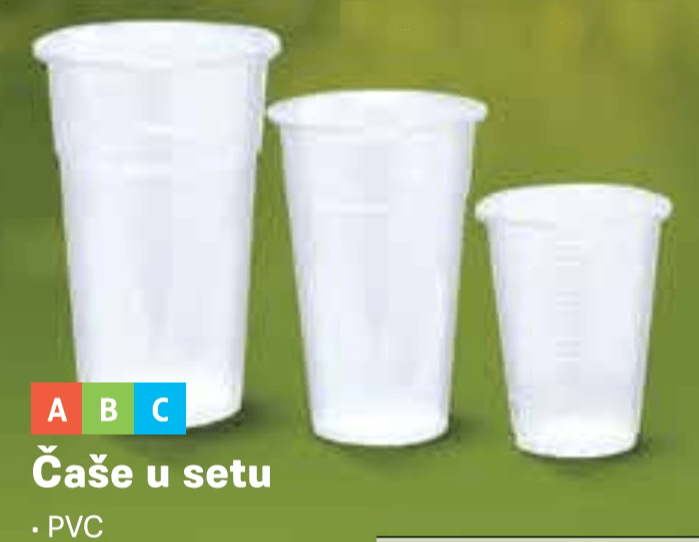 Čaše u setu 50 komada - Akcija u trgovini Plodine
