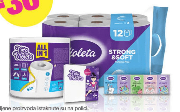 Zewa papirna konfekcija Akcija u trgovini Bipa