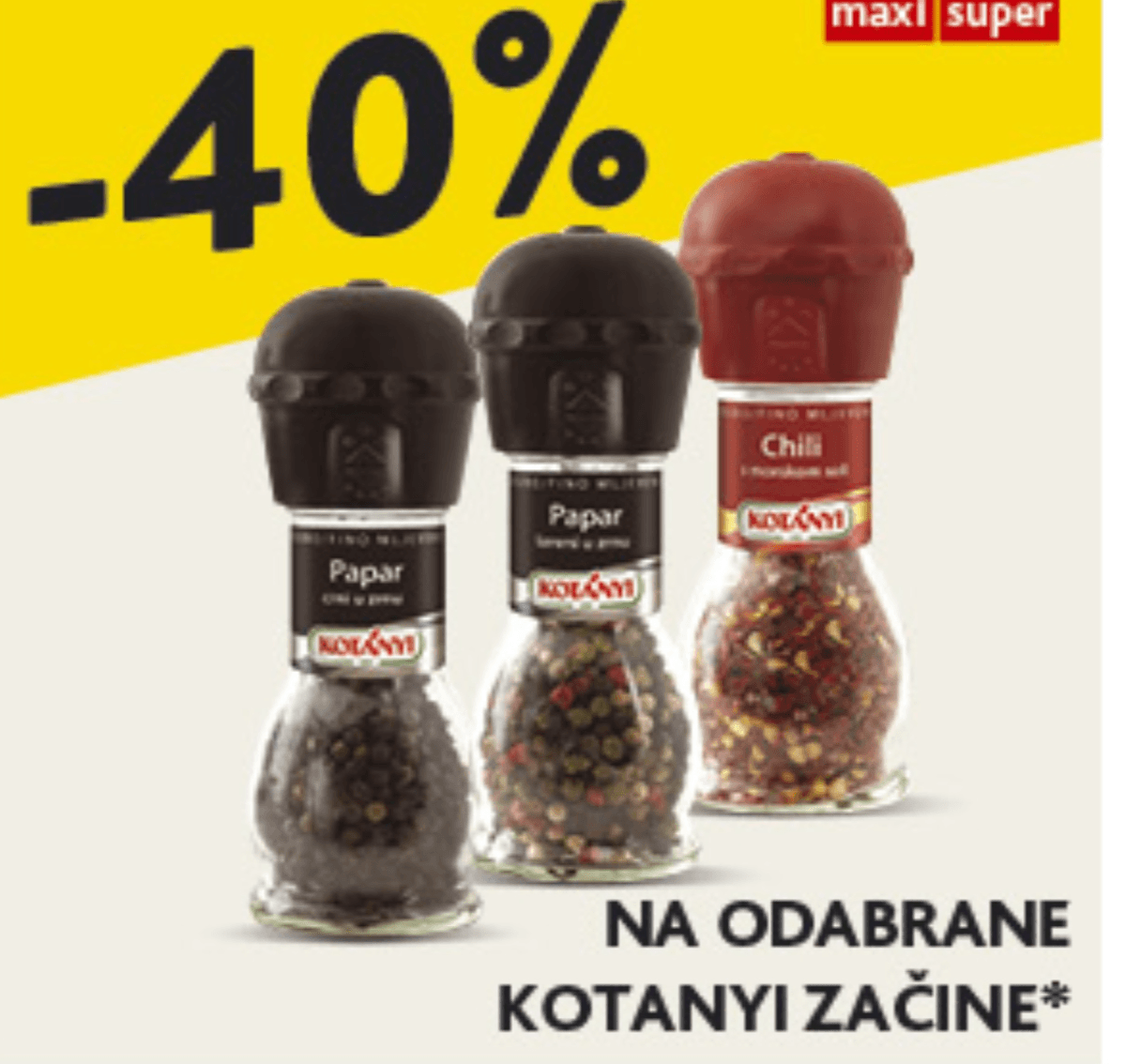 Odabrani Kotanyi začini - Akcija u trgovini Konzum