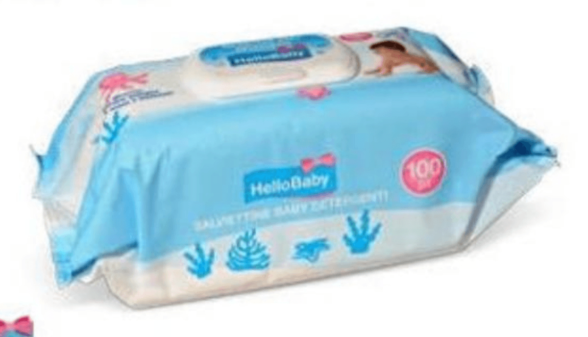 Vlažne maramice Baby 100 kom HelloBaby - Akcija u trgovini Eurospin
