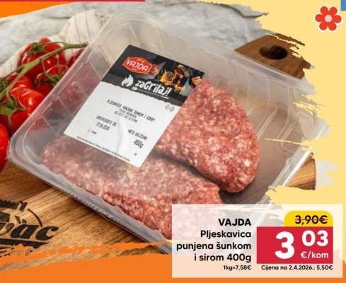 Begovska pljeskavica 450 g Pivac Akcija u trgovini Pivac