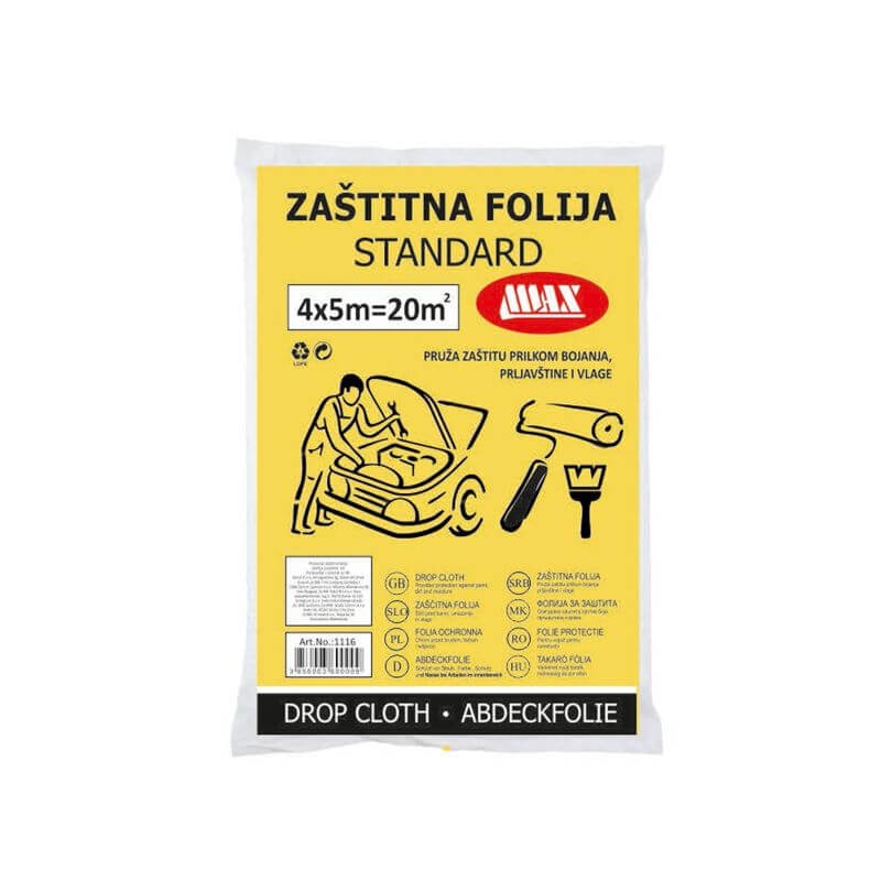 Folija zaštitna Basic 4x5m Max - Akcija u trgovini Alles