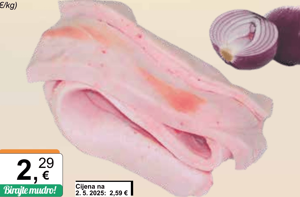 Svinjska slanina - Akcija u trgovini KTC
