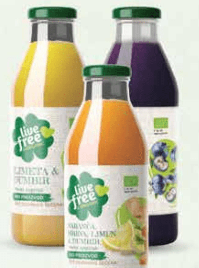 Live Free & Organic BIO napitak 500 ml Akcija u trgovini Plodine
